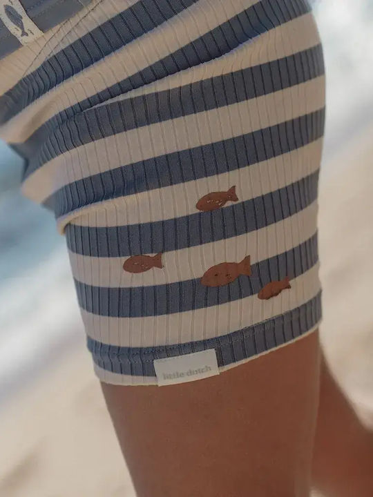 Little Dutch Kids Swimwear Swim Shorts Ocean Blue Stripes