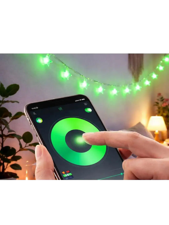 Verk Group Smart Garland Lights LED 7.5m with 50 RGB Lamps
