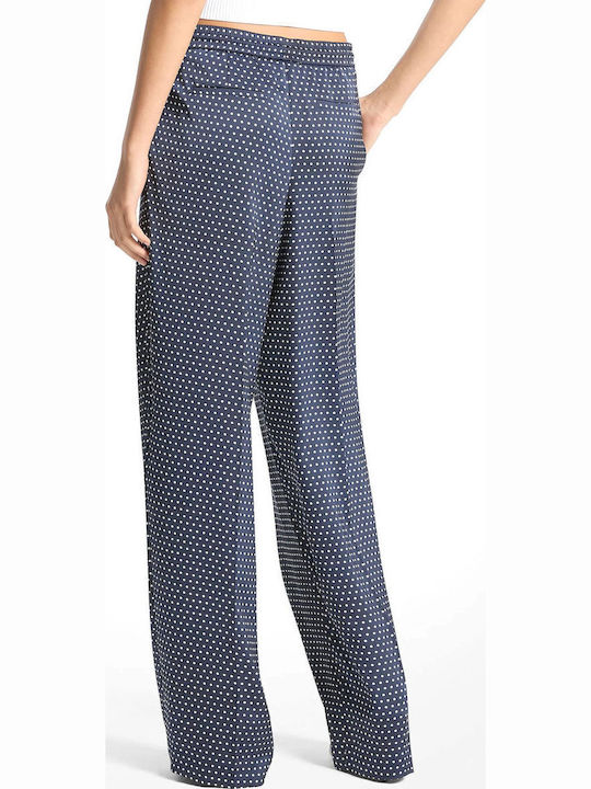 Women's Pantaloons with Elastic Navy Blue