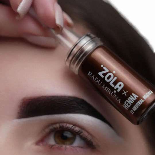 Zola Radu Miruna Βαφή Χέννα για Φρύδια Neutral Brown 10gr