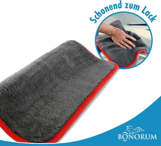 Car Microfiber Drying Cloths for Body 1200gsm Grey 40x40cm 3 Pieces