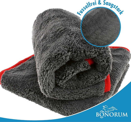 Car Microfiber Drying Cloths for Body 1200gsm Grey 40x40cm 3 Pieces