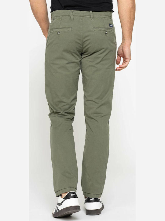 Chino Trousers in Regular Fit Army Green