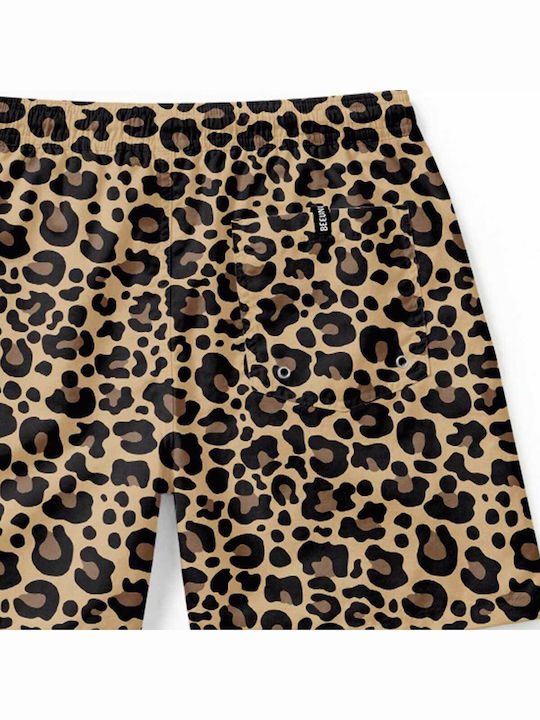 Predator Men's Swimwear Shorts Brown with Prints