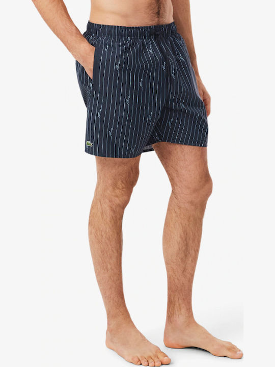 Men's Swim Shorts Black with Stripes