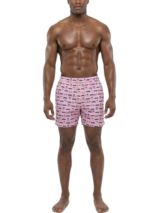 Men's Swimwear Shorts Green Pink
