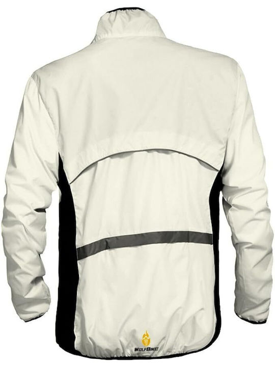 Ärmelloses Activewear Jacke Wasserdicht Weiß