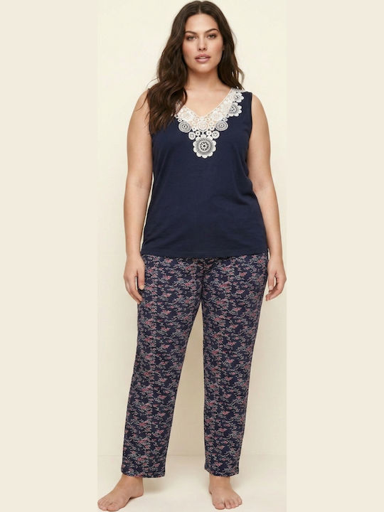 Siyah Inci Siyah Inci Sommer Damen Schlafanzug Set