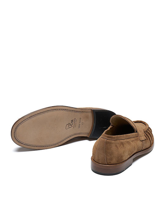 Suede Herren Mokassins in Tabac Braun Farbe