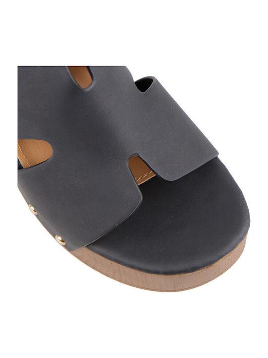 Mules With High Heel In Black Colour