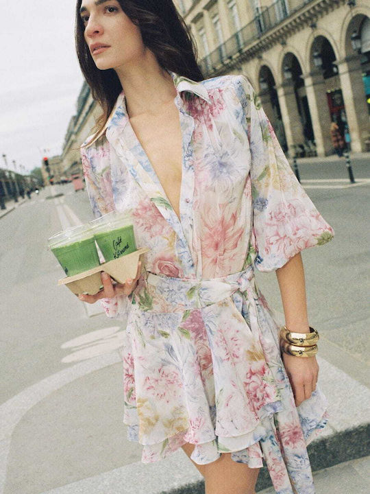 Mini Φούστα Floral Πολύχρωμη