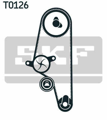 Skf Vkmc 01106-2 Water Pump Timing Belt Set