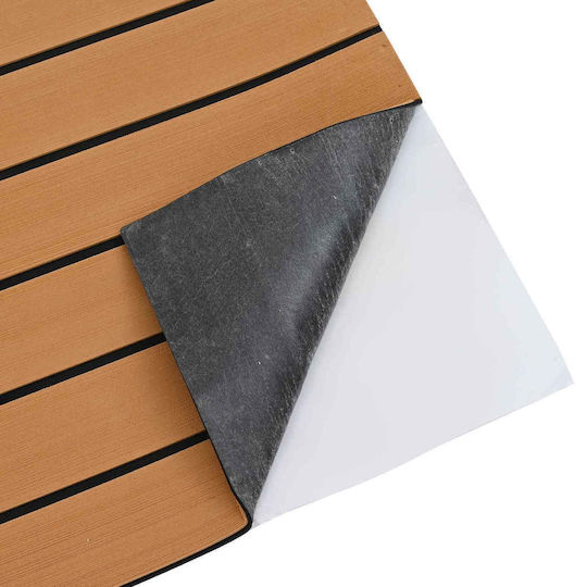 Boat Mat Striped Brown Black 240 x 60 Cm Eva 42046772 Brown