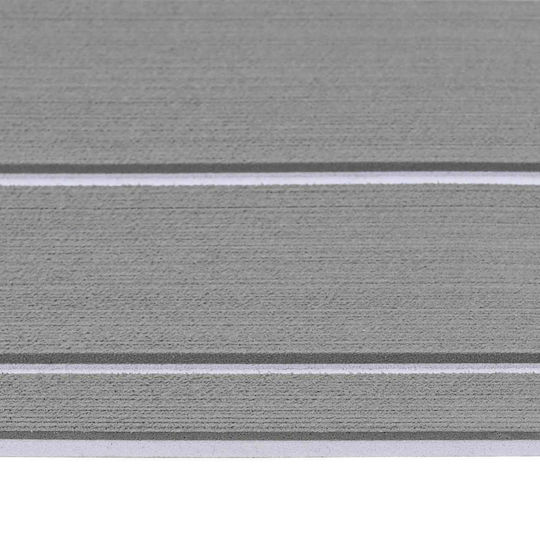 Boat Mat Striped Light Gray White 240 x 90 cm Eva 42046770 Light Gray