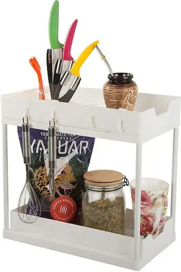 Plastic Cupboard Shelf 36x40x22cm 4 Pieces White