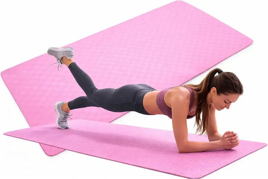 Verk Group Saltea de Yoga Roz pentru Exerciții (180x60cm)