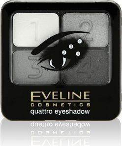 Eveline Quattro Palette mit Lidschatten in Gepresster Form 11 5.2gr