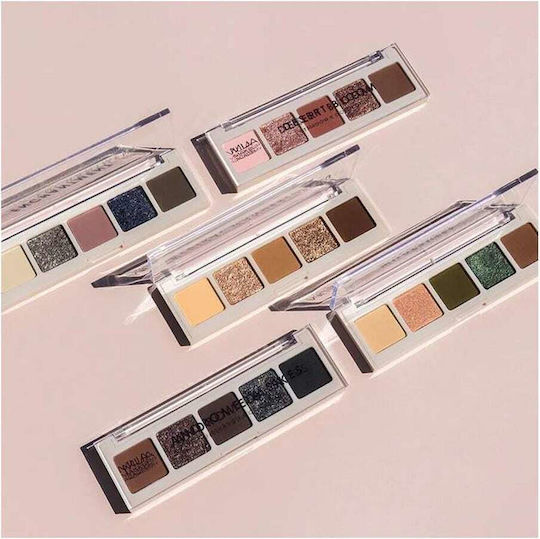 MUA Heather Rose Paletă cu Farduri de Pleoape Matte în Formă Solidă 3.8gr