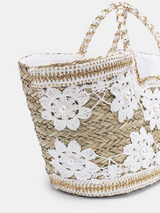 Decoro Korbweide Strandtasche Weiß Decoro Korbweide Strandtasche Weiß