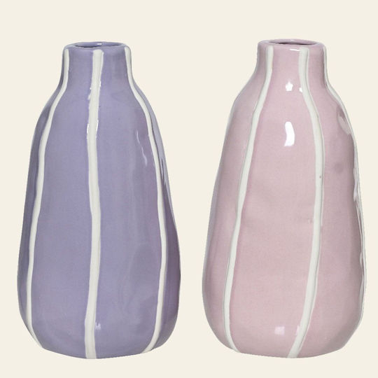Beauty Home Pink Porcelain Vase 11.2xH20.9cm