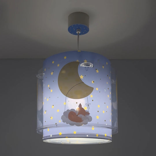 Ango Dream Einfaches Licht Kinderzimmer-Deckenleuchte Hängend 15W mit Lampensockelgröße E27 Blau