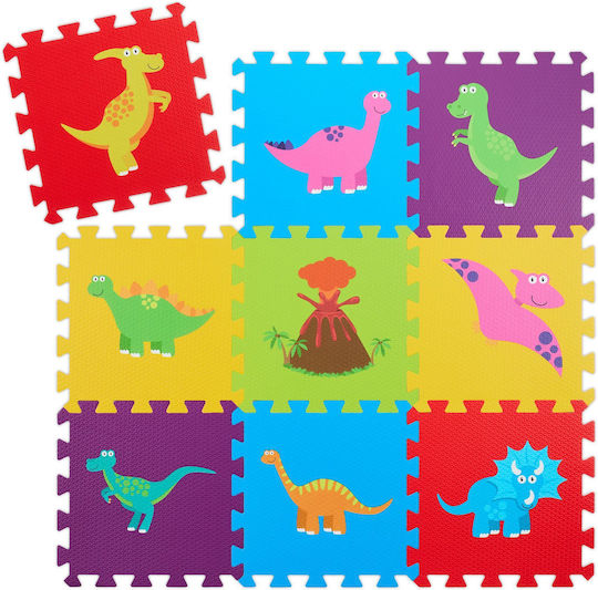 Relaxdays Puzzle De Podea Pentru Copii 9 Piese