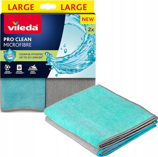 Vileda Pro Clean Mikrofasertücher Enzyme 2 Stück