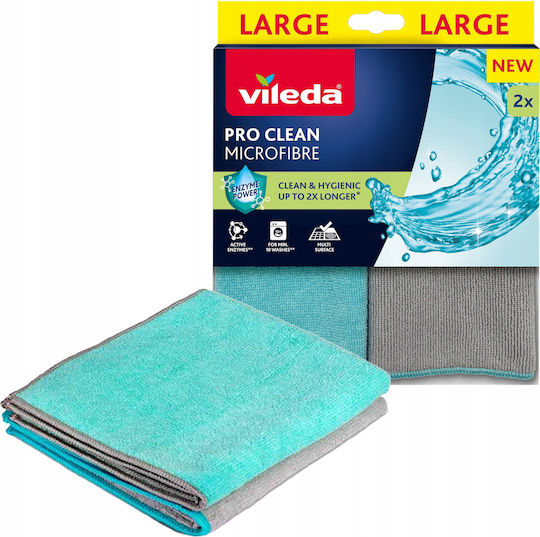 Vileda Pro Clean Mikrofasertücher Enzyme 2 Stück