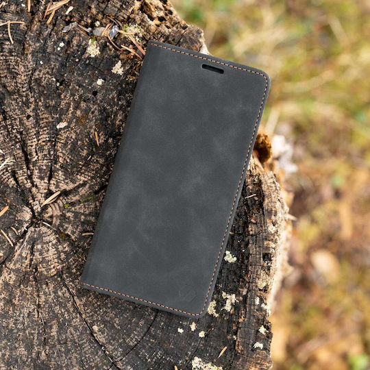 Spacecase Leather and Silicone Wallet Black for Poco X8 Pro