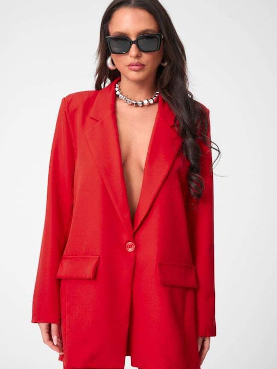 Women's Red Set with Trousers