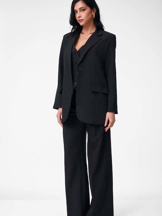 Women's Black Set with Trousers