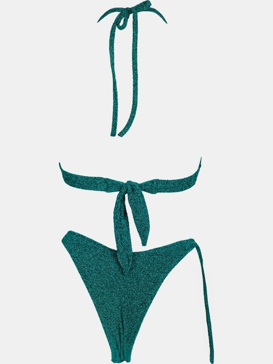 Set Bikini Triangle Petrol Blue