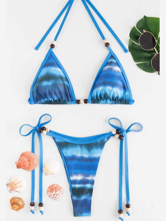 Set Bikini Τριγωνάκι Μπλε