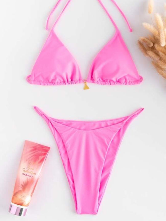 Set Bikini Dreieck Rosa