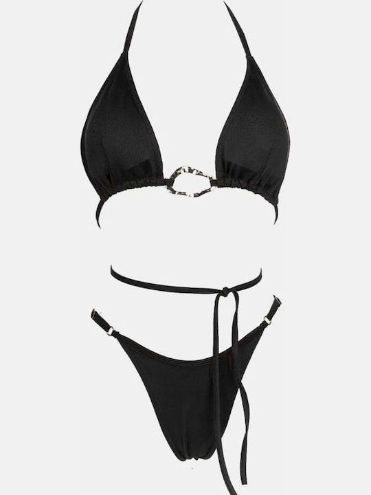 Set Bikini Dreieck Schwarz