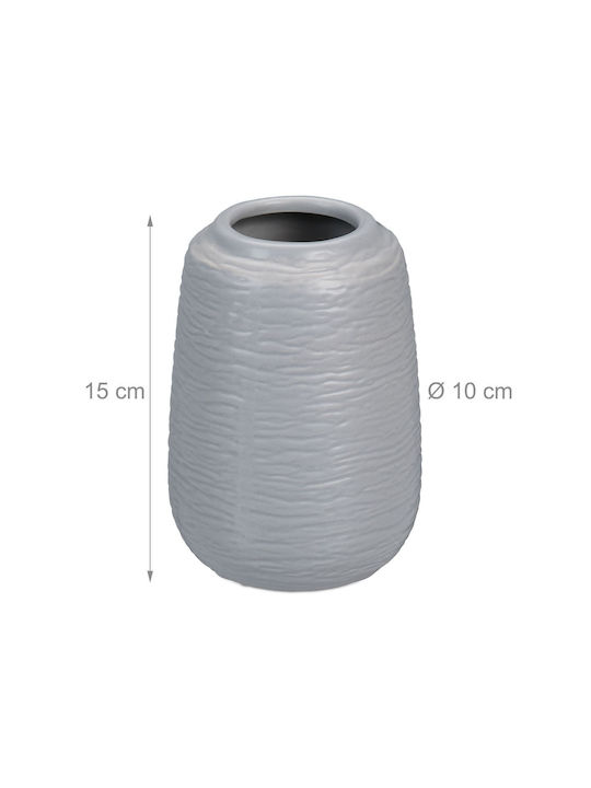 Relaxdays Set Vaze Decorative Ceramice Multicolore 10xÎnălțime 15cm 2 Bucăți