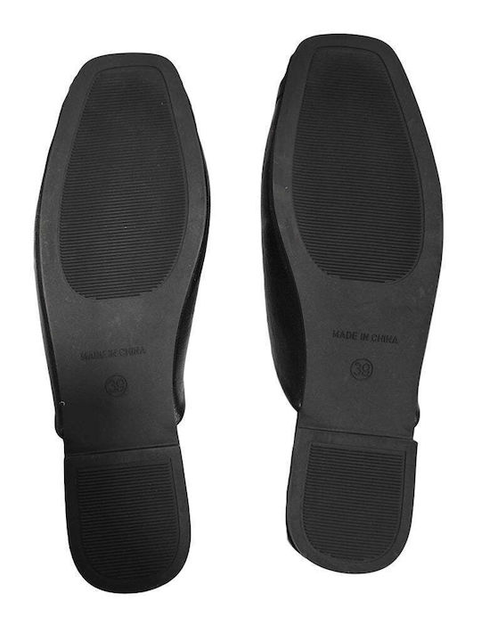 Mules with Heel in Black Color TX-9018-1