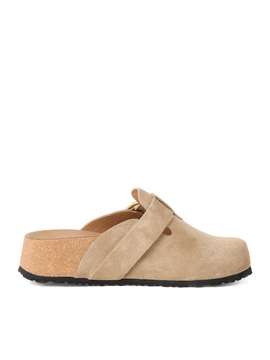 Anatomic Leather Women's Slippers Beige