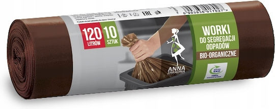 Stella Biologisch Abbaubare Müllsäcke mit 120lt Fassungsvermögen 10Paketinhalt Braune