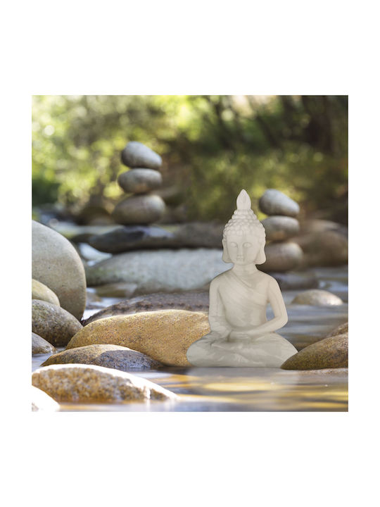Relaxdays Figurină Decorativă Buddha Din Material Ceramic 18x11x6cm