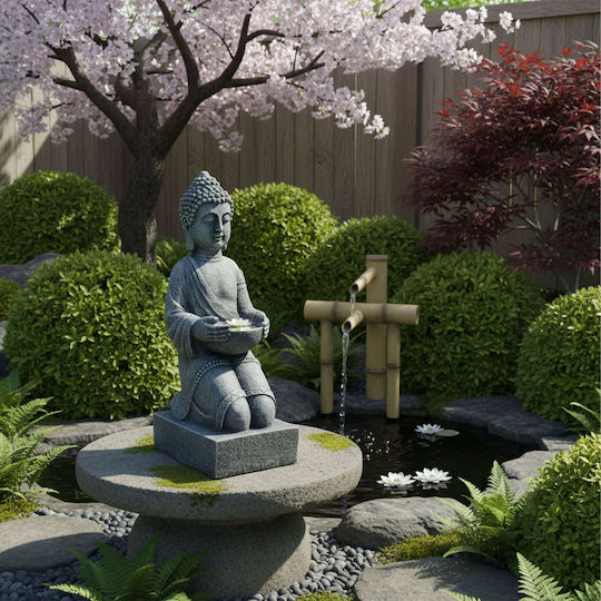 Relaxdays Decorative Polyresin Buddha 43x16x15cm