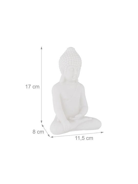 Relaxdays Figurină Decorativă Buddha Din Plastic 17x11.5x8cm