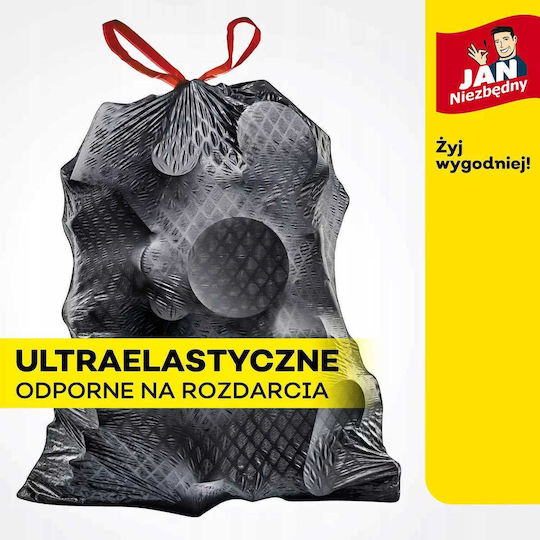 Jan Niezbędny Biodegradable Trash Bags Capacity 120lt 8 Pieces Black
