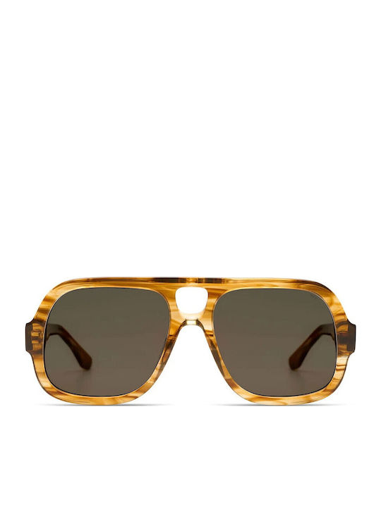 Komono Eden Unisex Sonnenbrille mit Kunststoffrahmen Golden Nectar