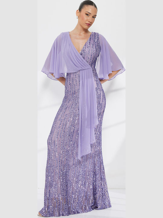 Summer Maxi Evening Dress Lilac