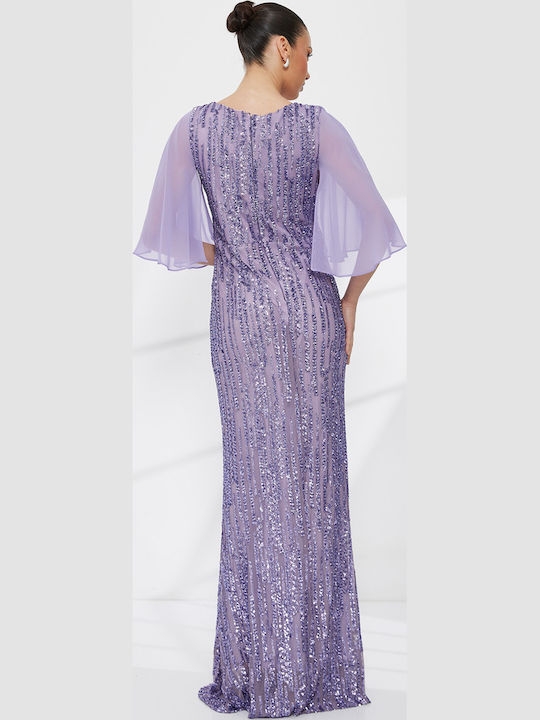 Summer Maxi Evening Dress Lilac