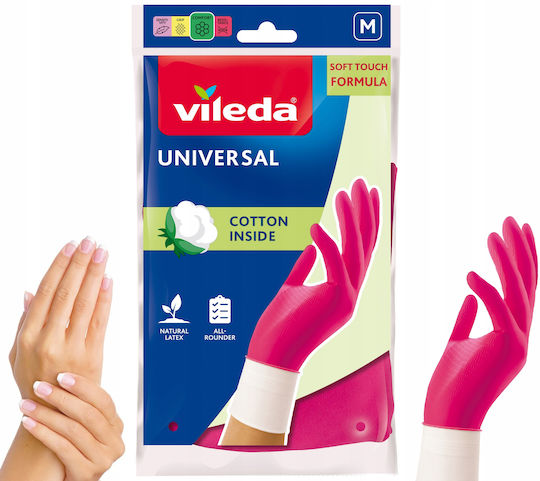 Vileda Ζεύγος Γαντιών Καθαριότητας Universal Medium