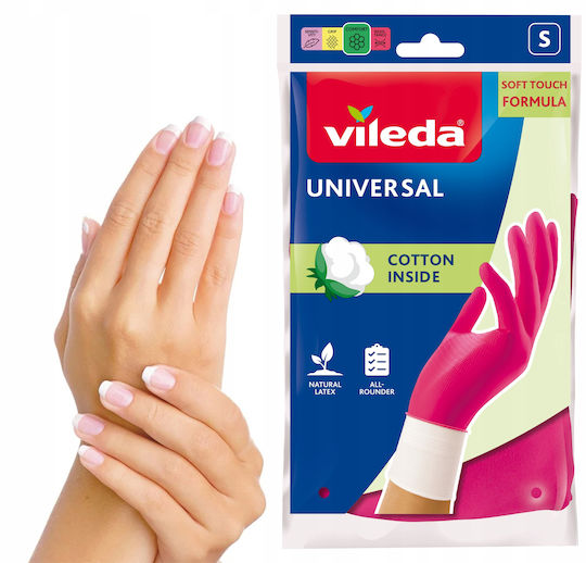 Vileda Звено Кухненски Ръкавици Universal Латекс Small