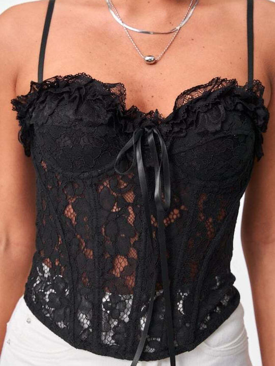 Women's Blouse Corset Black