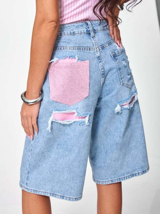 Women's Blue Bermudas